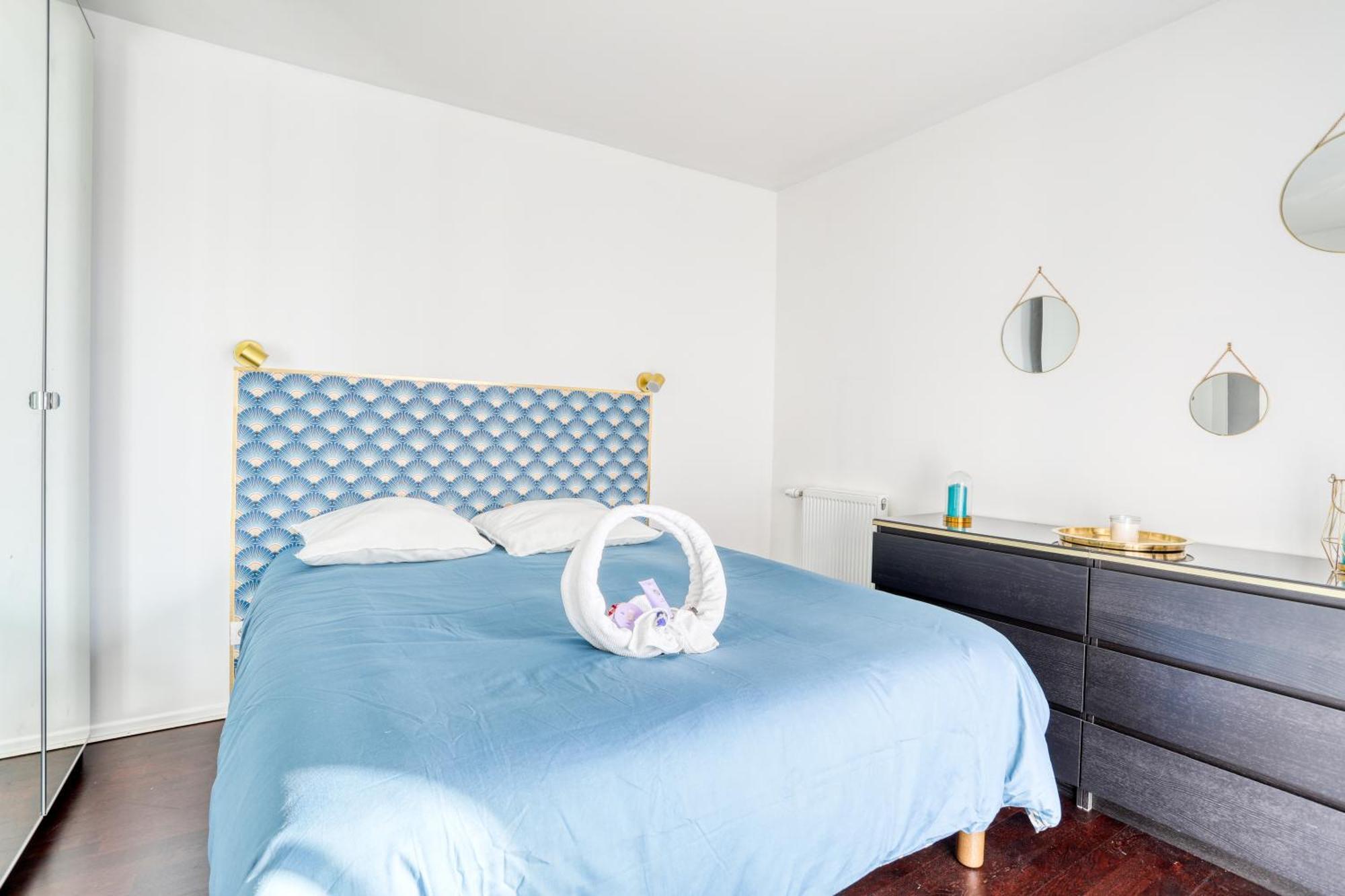 "Le Serenity ", Appartement Spacieux ,Balcon, Parking Prive Gratuit, Netflix, Proche Cdg Et Stade De France Stains Luaran gambar