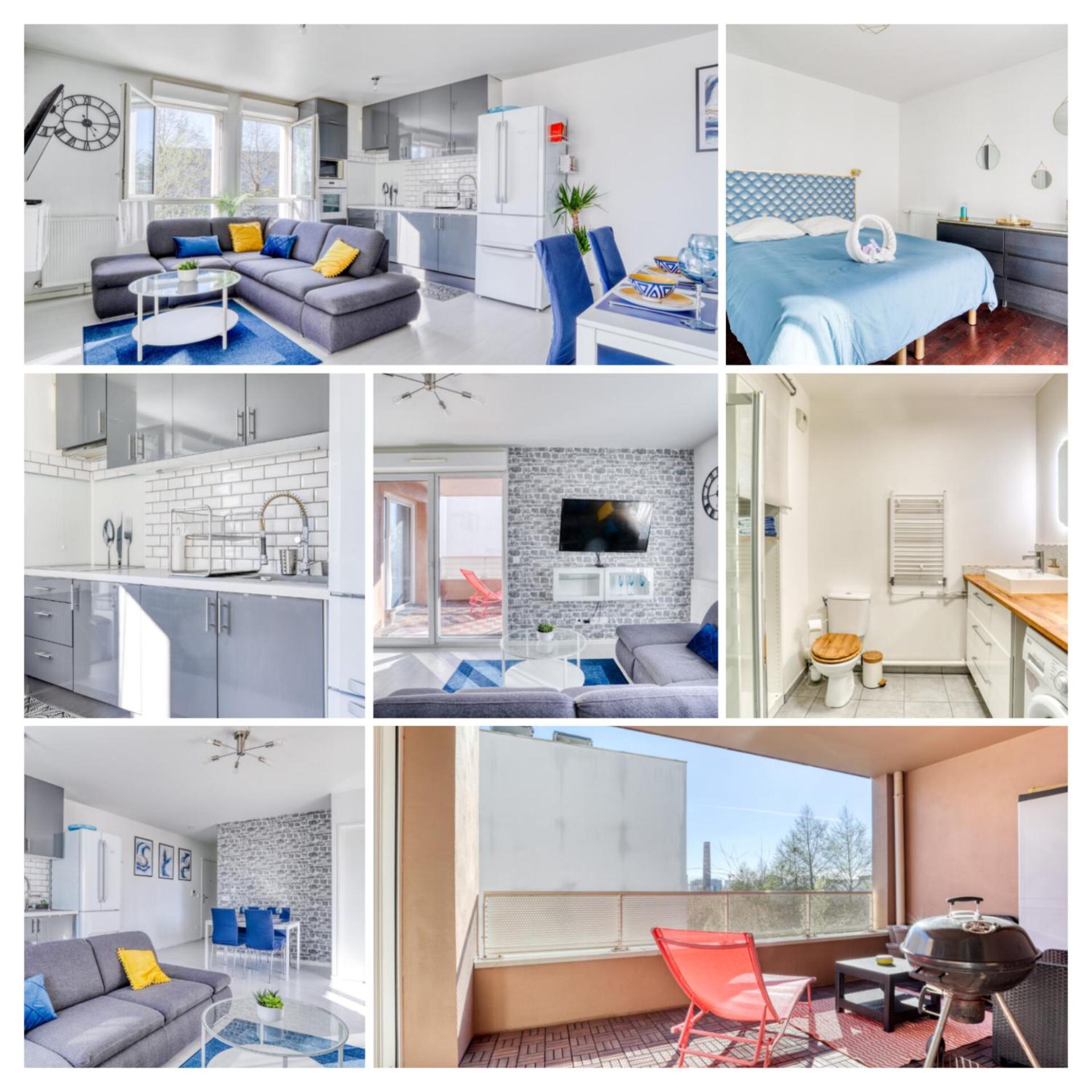 "Le Serenity ", Appartement Spacieux ,Balcon, Parking Prive Gratuit, Netflix, Proche Cdg Et Stade De France Stains Luaran gambar